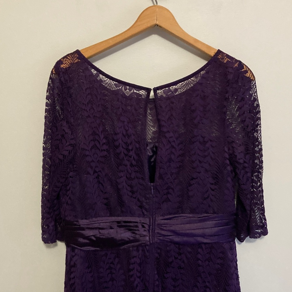 Ever Pretty, Size 16, Deep Purple Long Sleeve Formal Dress, Mother of the Bride - Picture 7 of 12